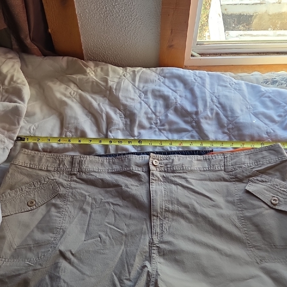 3 Liz & Me/Catherines Women's Shorts in Blue, Orange, and Khaki 4x / 32W - Picture 15 of 15